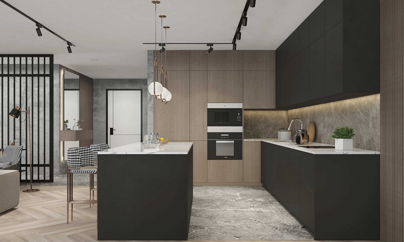 廚柜整體櫥柜定制灶臺柜